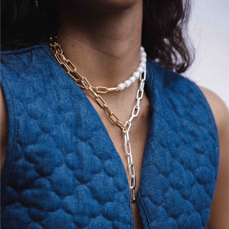 The Mega Necklace Mixed Metal