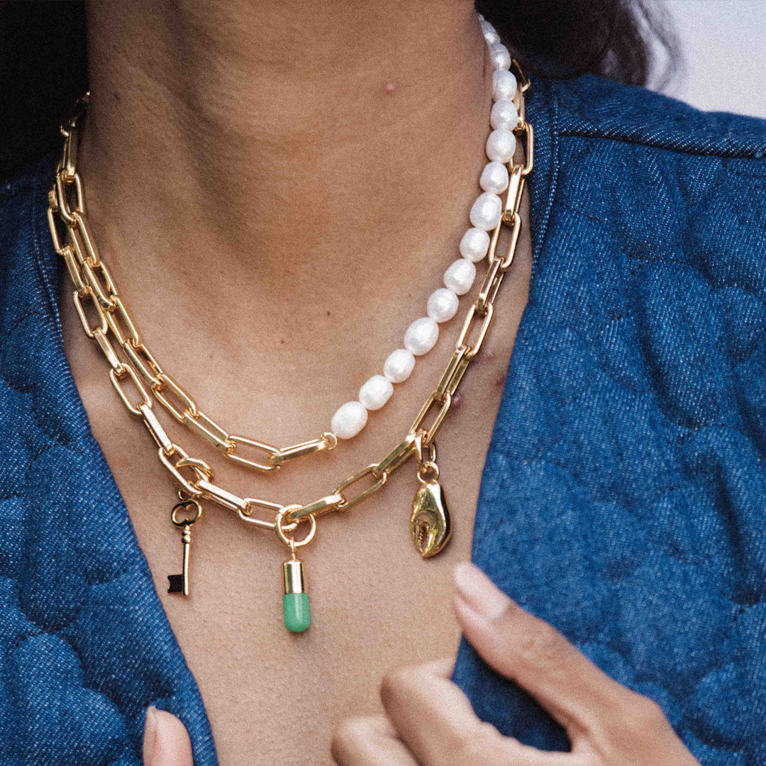 The Green Chill Pill Charm