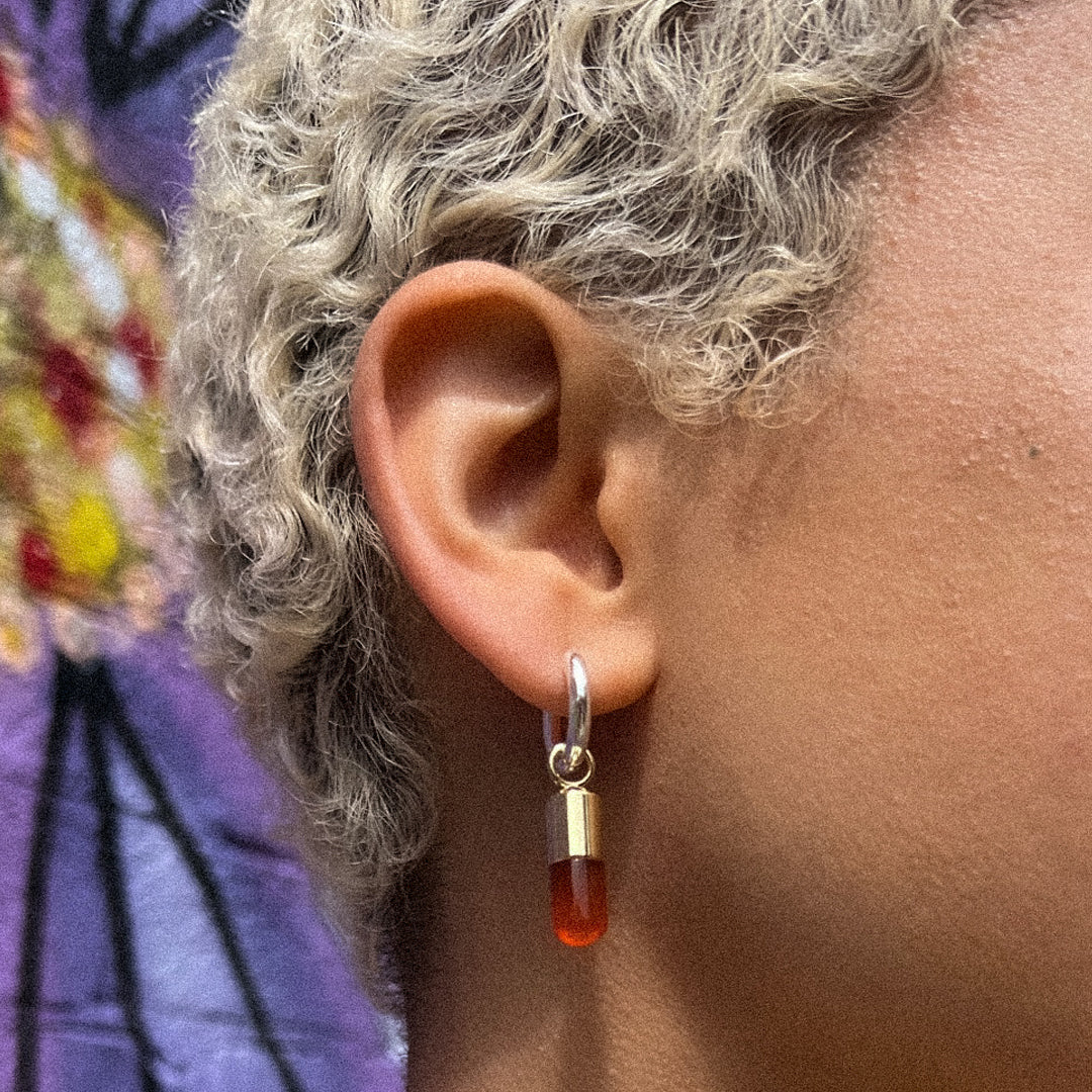The Amber Chill Pill Charm