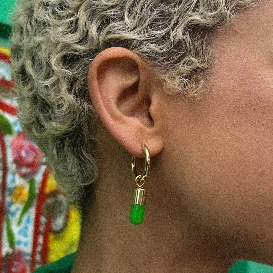 The Green Chill Pill Charm