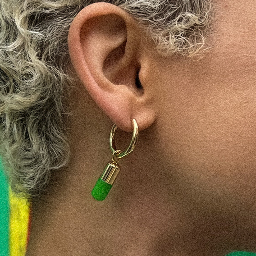 The Green Chill Pill Charm