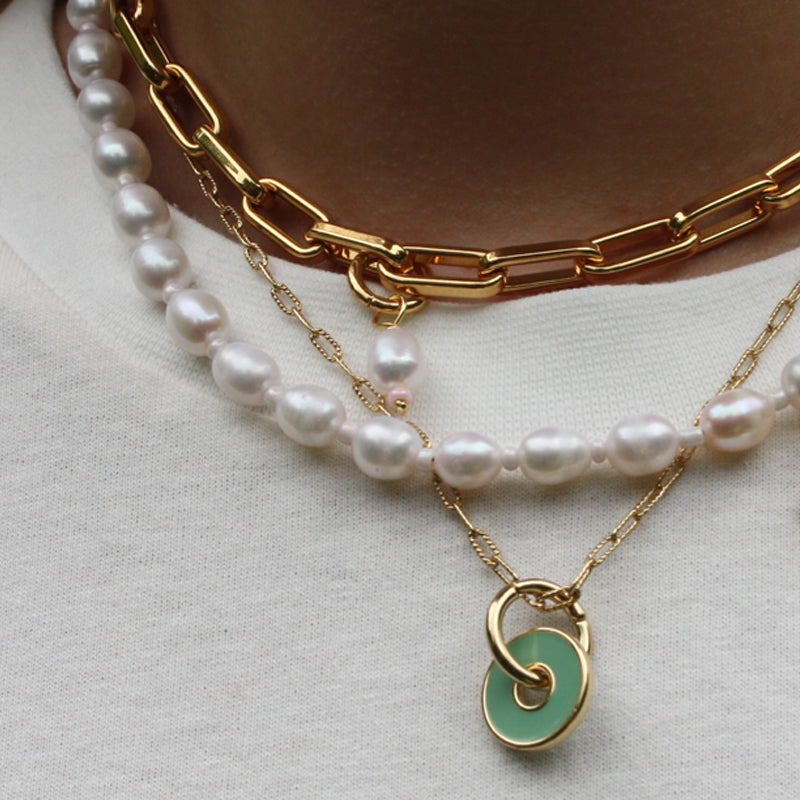 frkl. X Damson Madder: Pink Pearl Drop Charm