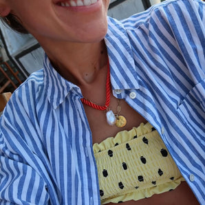 tangle pearl necklace