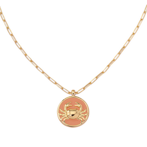 cancer zodiac star sign necklace