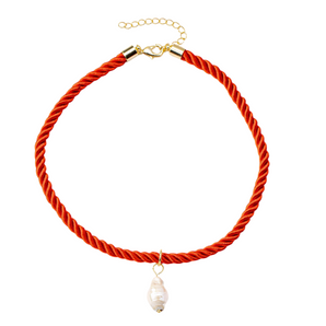 tangle pearl necklace