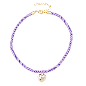 tangle gold heart necklace