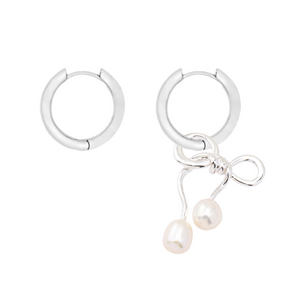 Love knot earring stack