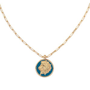 leo zodiac star sign necklace