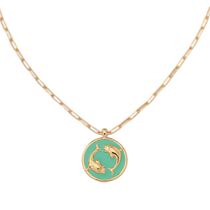 pisces zodiac star sign necklace