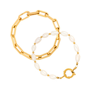 The mega and pearl bracelet set