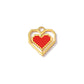 Pixelated Spinning Heart Charm
