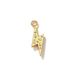 crystal lightening bolt gold