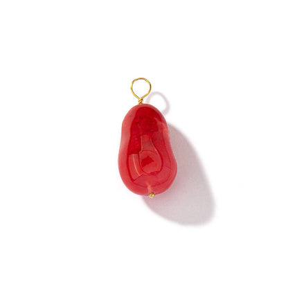 Resin Candy Baroque Pearl - Red