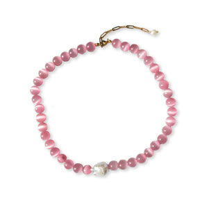 Rosewater Pearl Necklace