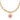 the spinning heart necklace stack - pink