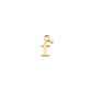 Lower Case Initials 18ct Gold Plate