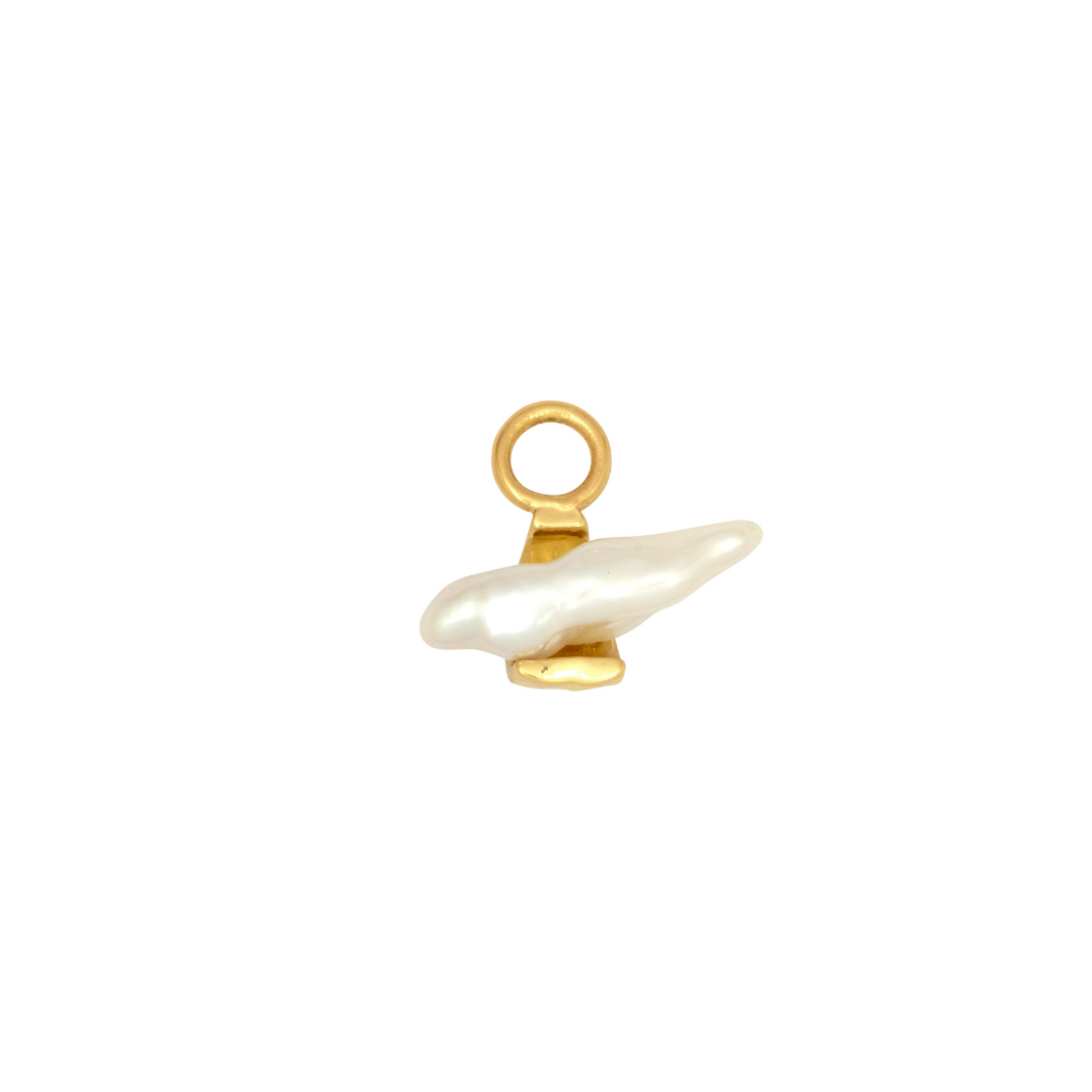 Floating Pegasus Pearl 18ct Gold Plate